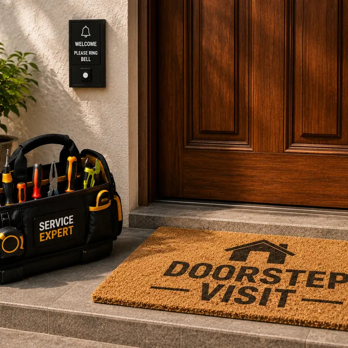 Doorstep sofa cleaning visit in Surat home
